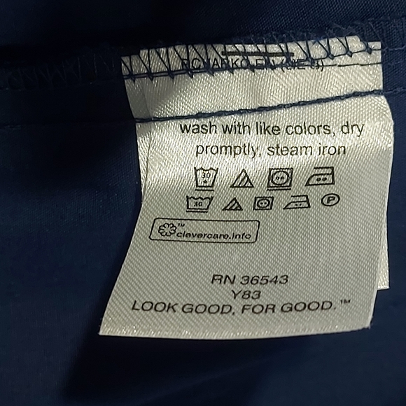 NWT Kenneth Cole Unlisted Dark Blue Button Up Dress Shirt, Tall 20 35/36 - Picture 14 of 15